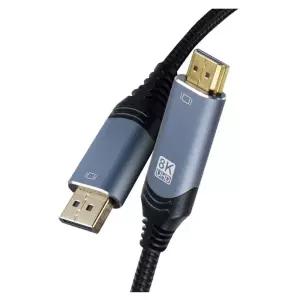 8K 4K HDMI 2.1 to DP1.4 변환케이블 3M 고해상도 모니터 3D 입체영상