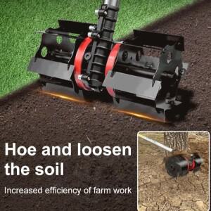 범호환  잔디 트리머 토양 풀림  잡초 제거 휠 부착 경작 경운기 교체 호환   정원 도구