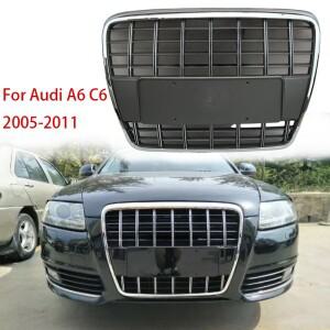 아우디 호환 A6 C6 레트로핏 S6 2005 프론트 전면 범퍼 메쉬 그릴 허니콤 후드호환  레이싱