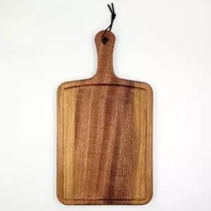 고품질 아카시아 나무 주방 도마 손잡이형 흑단 플레이팅 (WFK9W4A)