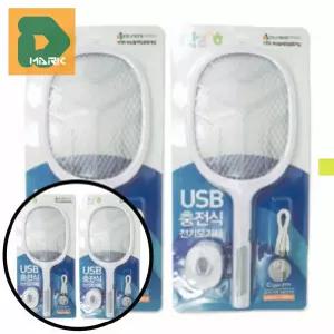 강력전압 전기모기채 2p 안전망 USB충전식 벌레퇴치 캠핑용 여름용 2p 해충제거 가정용 전자파리채