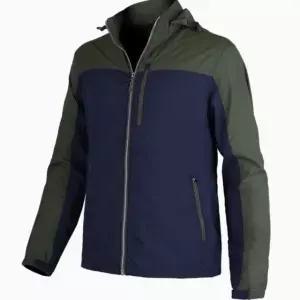 후드 자켓 바람막이 나일론원단 가슴포켓 배색 후드자켓 (WFK9Z9K)