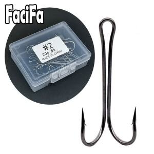 상자 긴 생크 더블 후크와 20 개 Weedless 낚시 플라이  미끼에 대한 지그베이스 워터고기 태클에 Duple 묶