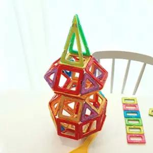 초등 자석블럭 장난감 키즈 마그네틱 블록놀이 174피스 본품