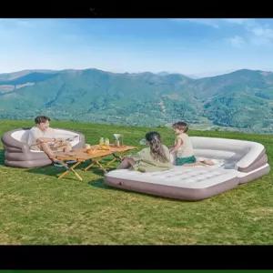 캠핑용 에어소파 접이식 캠핑에어쇼파 매트리스 베드