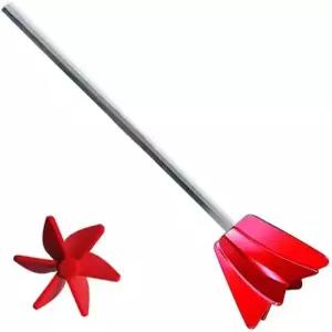 페인트 믹서 드릴 부착물 - 에폭시 수지 실리콘 1갤런용 헬릭스 일관된 고른 흐름 교반기 패들 3개/8개