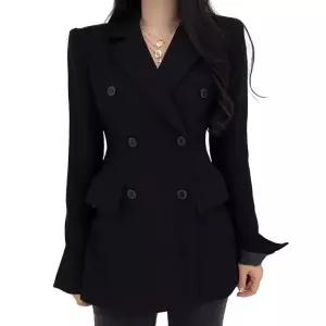 여성 여신 슬림 수트 세트 면접 오버핏 자켓 더블 출근룩 셋업 여자 캐주얼