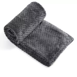 싸다월드컵 극세사 무릎담요(70X100CM) (그레이) 차량용 무릎담요