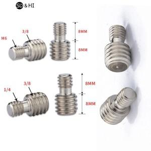 도니식  카메라 변환 나사 M6 1/4 수-3/8 수 삼각대 모노포드 마운트 어댑터 사진 액세서리