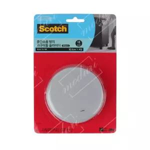 스카치 층간소음방지 가구이동 슬라이더 원형 대 4입