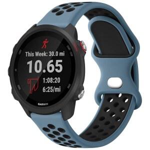 멜리야 밴드, 가민 포러너 245 /645 및 55 /158 밴드와 호환, 645 /245 음악 스마트 워치용 20mm 교체 소프트 실리콘 스포츠 밴드