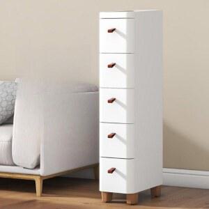 틈새서랍장300 속깊은 폭좁은 침대옆공간 화이트 다용도 미니원목서랍장 침대 정리함 원목