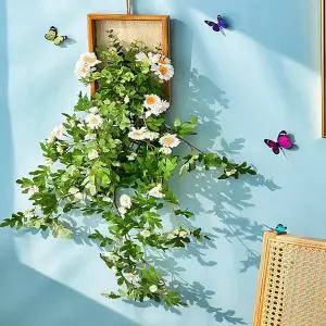 감성 인테리어 액자 빈티지 화분 디자인 꽃병 포인터 인스타그램 스타일 데이지 장식 벽지 인조 식물 TV 배