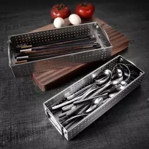 스텐 수저 수저통 중형 보관함 수저함 물빠짐 트레이