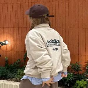 지프  360g  M-Logo 반집업 맨투맨 (JR5TSU838MB)