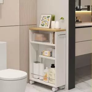 슬림 화장실 틈새수납장 이동식 일본식 정리 욕실 사이드
