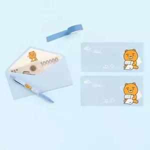 [에이치플러스몰](카카오프렌즈) 카카오 가로형 봉투세트 라이언 개(1개입)