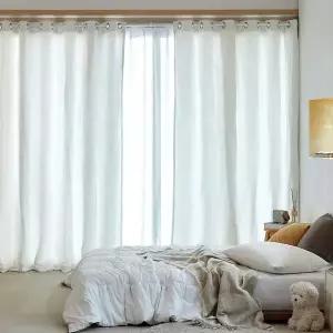 모던하우스 3도씨 피치스킨 바람막이 패딩커튼 아일렛형 150x240 아이보리 1P