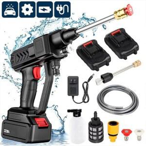 무선 고압 세척기 세차건 자동 정원 산업용고압세척기 모터 100bar 배터리