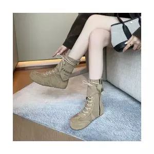 여성용 워커힐 신발 키높이 옆지퍼 워커창 플랫슈즈 리얼가죽 KS4