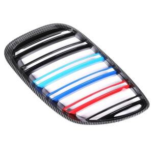 프론트 전면 범퍼 킨디 그릴 카본 M 스타일 내부 커버 BMW X5 E53 2004 자동차 악세사리 외부 부품