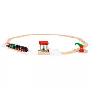 [롯데백화점]아이큐박스 브리오 크리스마스 전동 증기 기차 세트(36014)