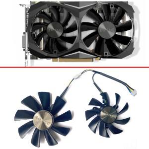 100MM GAA8S2H 87MM 4핀 쿨링 팬 ZOTAC GTX 1060 Ti GTX1080 미니 듀얼 그래픽 카드 쿨러 팬