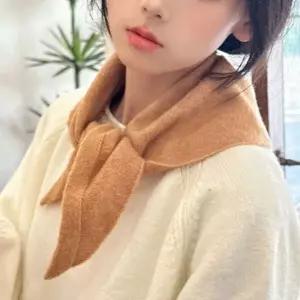 [하프클럽/]스타일링 울니트 삼각스카프 FL 헤어커치프 여성스카프 삼각반