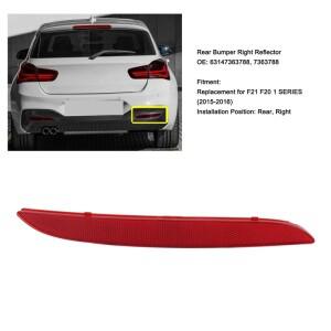 리어 범퍼 리플렉터 라이트  63147363787 BMW F20 F21 3 도어 5 2015 경고등 1쌍