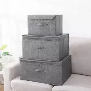 이불보관함 패브릭정리함 패브릭리빙 접이식 옷정리함 고급 속옷정리함