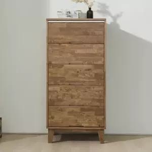 고무나무 서랍장 드레스룸서랍장 5단서랍장 옷서랍장 원목 600 서랍수납장