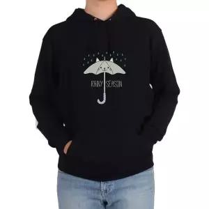 기모후드티 우산 장마 rain 날씨 고양이그림 전색상 사이즈 (WFKBAO6)