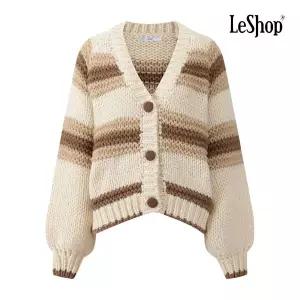 [르샵] 빅 버튼 블록 하찌 니트 가디건 (BQ1KC002A)
