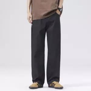 남자 기본 바지 면 린넨 스타일 빈티지 카키 캐주얼팬츠 빅사이즈 M스포5