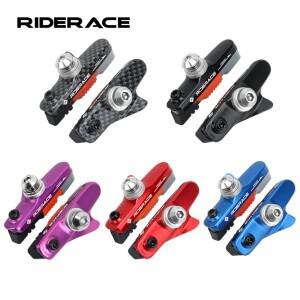 진흙 물마루가있는 자전거 브레이크 신발 자동 알루미늄 합금 림 마찰 휠 패드 교체 가능 고무 시트