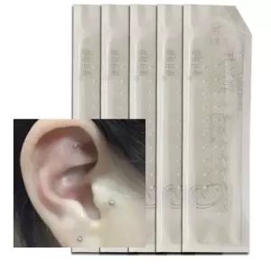 투명 귀 침 지압 패치 혈자리 이어 테라피 이혈 기석