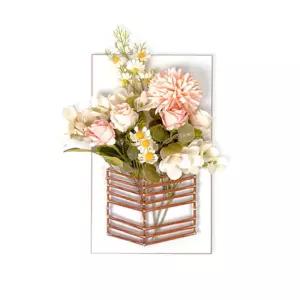 조화꽃장식 스트링아트 꽃꽂이액자 DIY키트 어르신미술 취미키트 인테리어용 장식소품