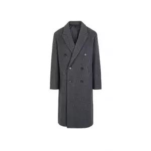 정품발송 바쏘옴므 울 블렌디드 세미오버 더블 코트 WSX4CD70A 361957