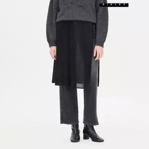 시슬리 블링 벨벳 레이어드 랩 스커트 SASK40461