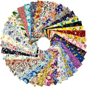 퀼팅 재봉 용품 및 DIY 공예용 40개 젤리 롤 원단 스트립 - 2.6인치 프리컷 면 번들 퀼트 프로젝트에 적합