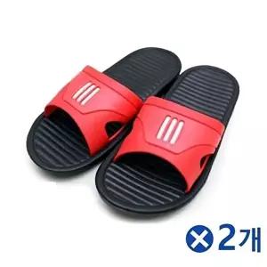 [엄지척]EVA 실내화 레드 사무실 2켤레 슬리퍼 베란다슬리퍼