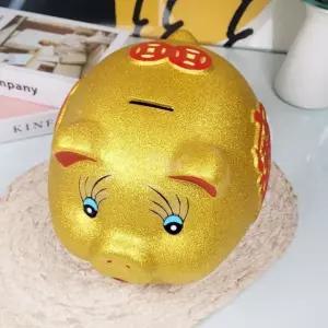 황금돼지동전통 초대형황금저금통 큰사이즈복돼지 초대형 저금통 (WFKC6LG)