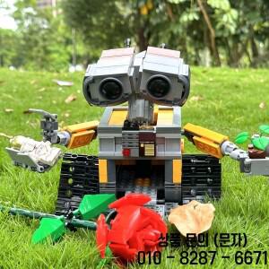 687PCS 벽 로봇 하이테크 APP RC 모터 전원 기능 DIY 교육 빌딩  14세 이상 장난감 선물