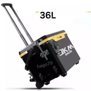 바퀴형 태클 박스 36L 피싱쿨러 캠핑용 아이스박스 버킷 보관