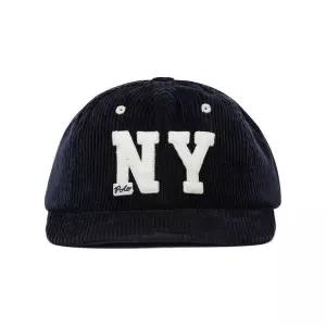 [폴로랄프로렌]25FW NY 패치 코듀로이 어센틱 볼캡 네이비 710979197 001