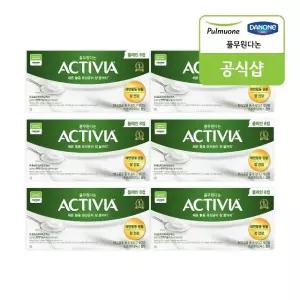 [풀무원다논] 액티비아 컵 플레인 8입(80g x 8입) x 6개