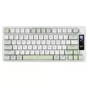 지클릭커 OFFICEPRO WK50 사일런스 M RGB 무소음 방수 무선 블루투스 키보드 78 Greenwich