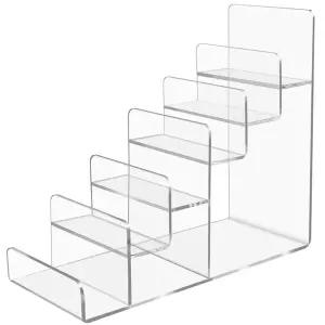 키밍 투명 아크릴 지갑 가방 거치대 전시 진열대 6단 피규어장식장 어진열장 수납장 악세사리트레이 받침대