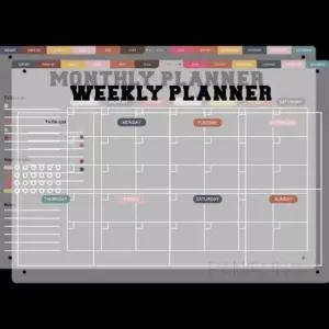 자석 아크릴보드판 월간 주간 세트 냉장고달력 보드 메모 마그네틱 플래너 스케줄 일정표 계획표 칠판