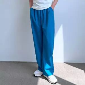 남자 린넨 바지 와이드 팬츠 허리밴딩 여름 편한 슬렉스 9부슬랙스 남성면